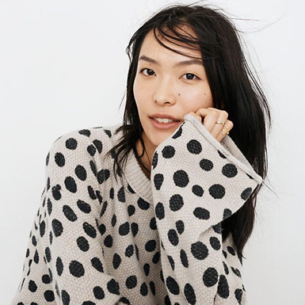 Madewell Leopard Dot Pullover Sweater - Picture 3 of 4